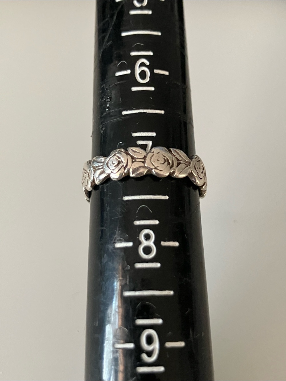 James Avery Rose Vine Sterling Silver Floral Band